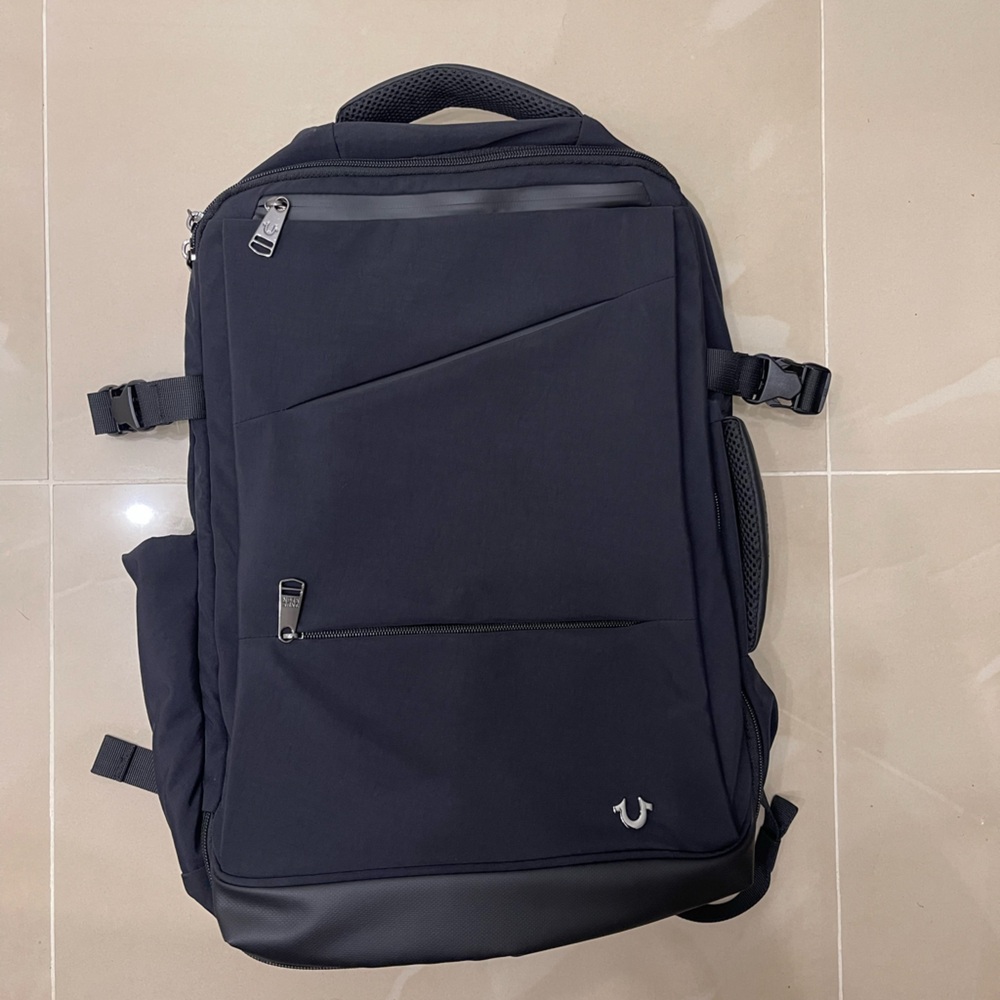 True Religion Black Men's Backpack
